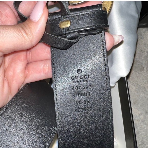 GUCCI GG MARMONT LEATHER WIDE BELT - Picture 4 of 4